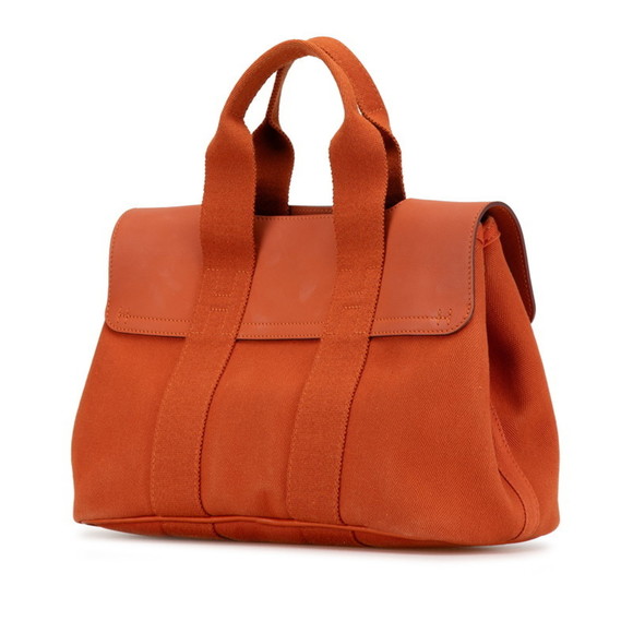 HERMES Orange Leather Pouch - Picture 3 of 8